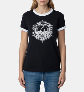 تيشيرت واك مرصع بشعار