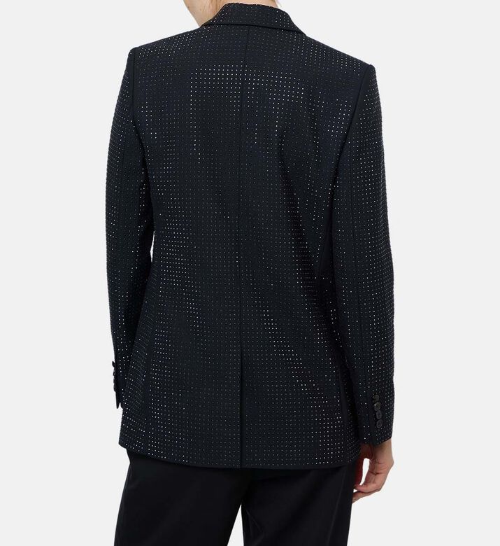 The Kooples All-over Rhinestone Structured Blazer, Model View