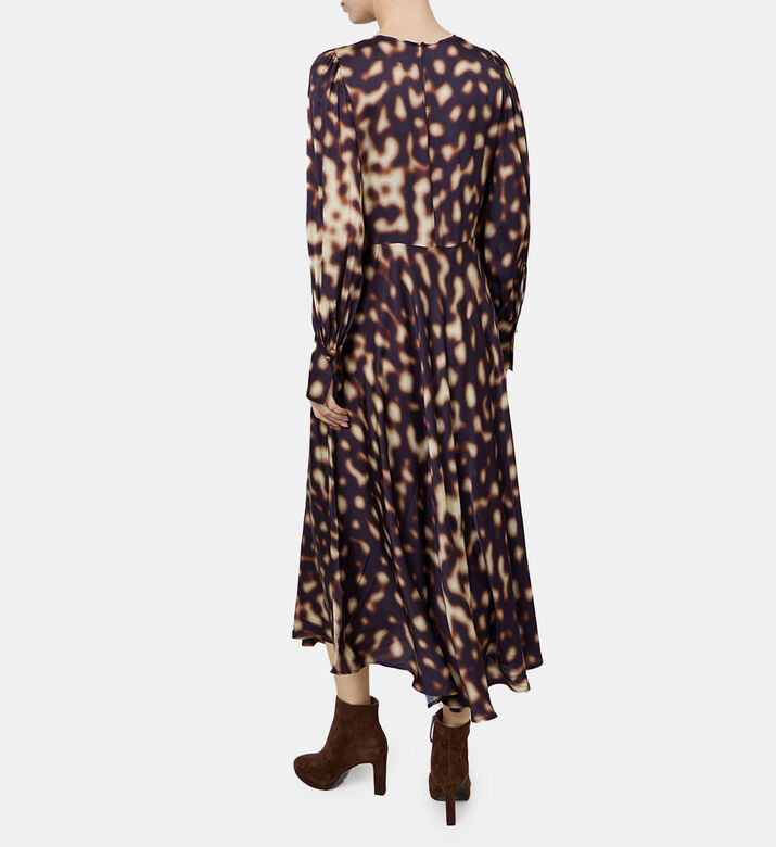 Elsa Bow Waist Flared Midi Dress