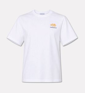Maison Labiche Cotton Croissant Embroidered T-shirt, Packshot View