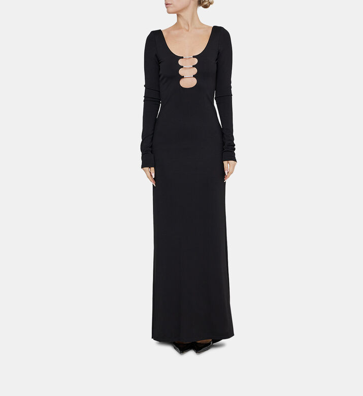 Kalena Scoop Neck Cutout Maxi Dress