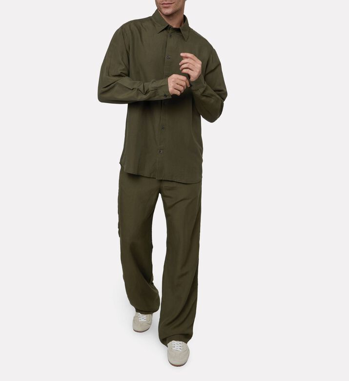 Diesel Shirt, Green, 52, Model View