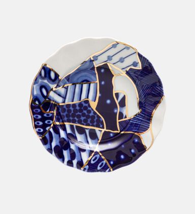 Baikal Round Gold Striped Plate