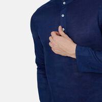 Cotton Regular-fit Button Placket T-shirt