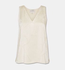 Forte-Forte Jacquard V-neck Sleeveless Top, Packshot View