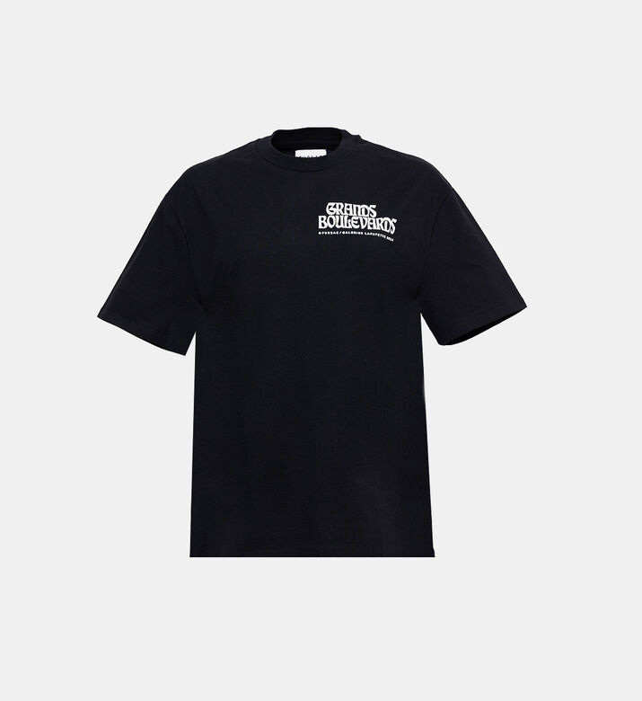 تيشيرت قطن بأكمام قصيرة