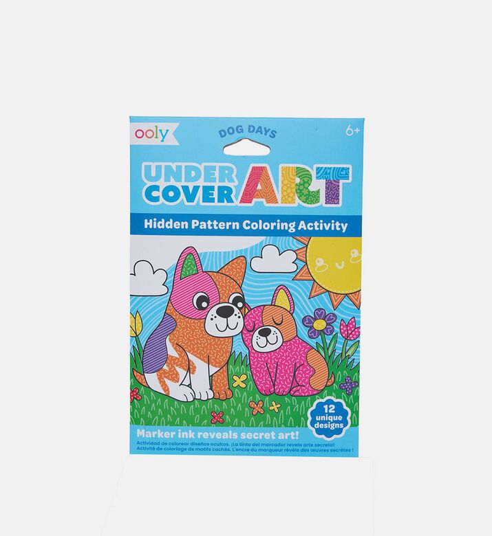 Undercover Art Hidden Pattern Dog Days Coloring Activity