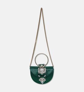 Gedebe Circular Top Handle Bag, Green, Packshot View
