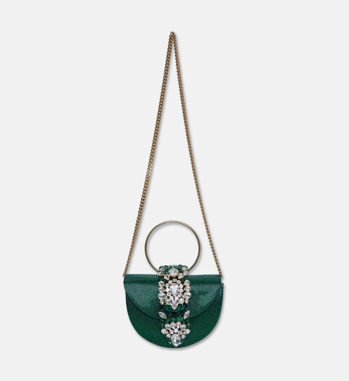 Gedebe Circular Top Handle Bag, Green, Packshot View