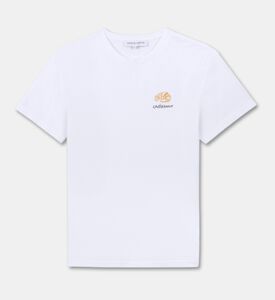 Maison Labiche Popincourt Croissant-embroidery T-shirt, Packshot View