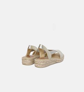 Metallic Leather Espadrille Sandals Metallic Leather Espadrille Sandals