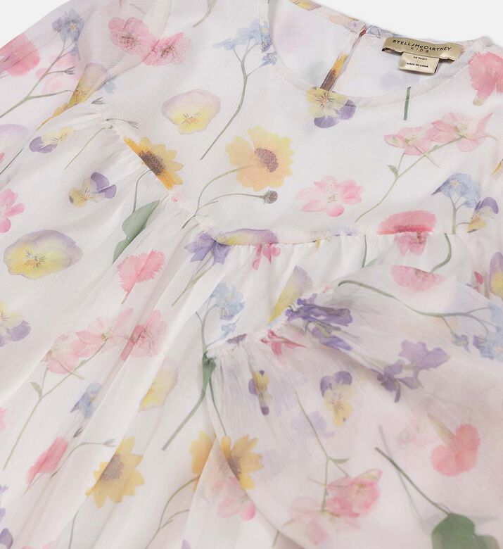Long-sleeve Floral Print Dress Long-sleeve Floral Print Dress