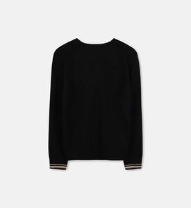 Knit Stripe Pattern Sweater Knit Stripe Pattern Sweater