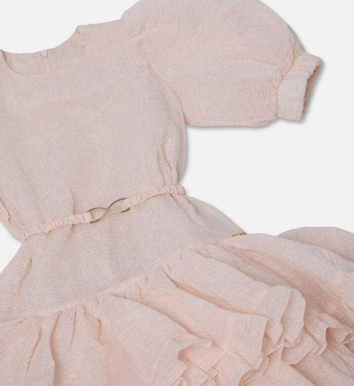 Poca and Poca Ruffle Short-sleeve Round Neck Dress, Packshot View