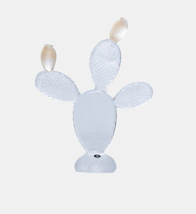 منحوتة صبار ذهبية كريستالية