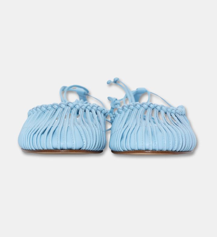 Hereu Round-toe Knotted Sandals, Blue, Eu-38, Packshot View