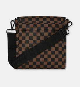 Sprayground Checkered Pattern Messenger Bag, Packshot View