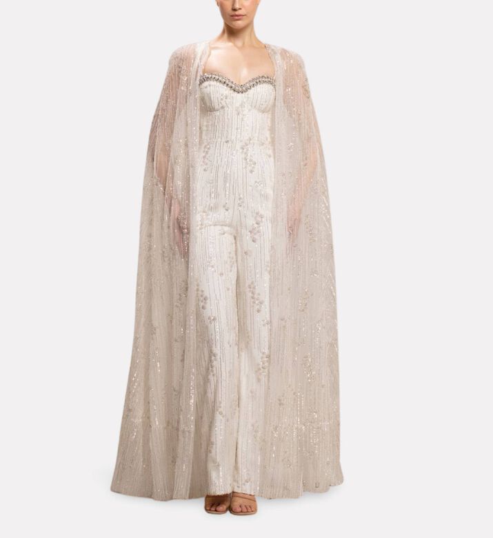 Michael Cinco Jumpsuit Bead, Model View