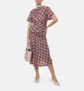 Isabel Marant Plaid-print Flared Skirt, Model View