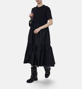 Patou Mixed-media Midi Dress, Model View