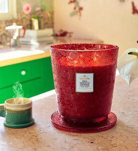 CNDL HEARTH TAROCCO ORG 5WICK