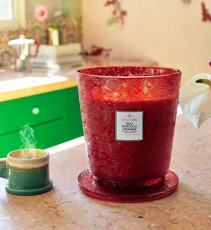 CNDL HEARTH TAROCCO ORG 5WICK CNDL HEARTH TAROCCO ORG 5WICK