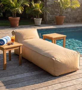 Home Deco and More Dive In Sunbed, Yellow, 180x71x69-cm, Packshot View