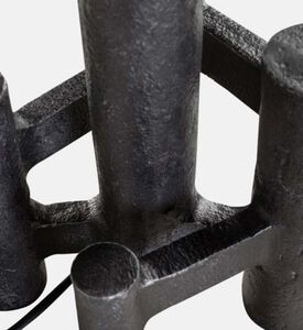 غطاء مصباح زجاجي بخشب شاد