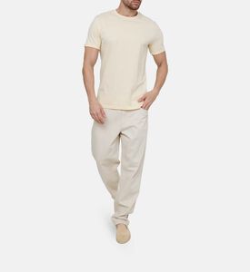 تيشيرت بياقة مستديرة سادة