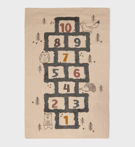 Cotton Step-print Floor Rug Cotton Step-print Floor Rug