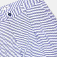 Cotton Stripped Bermuda Shorts
