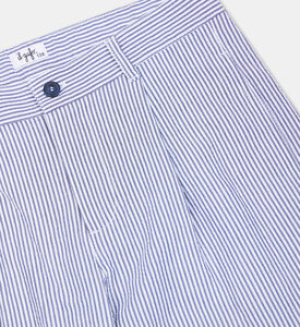 Cotton Stripped Bermuda Shorts