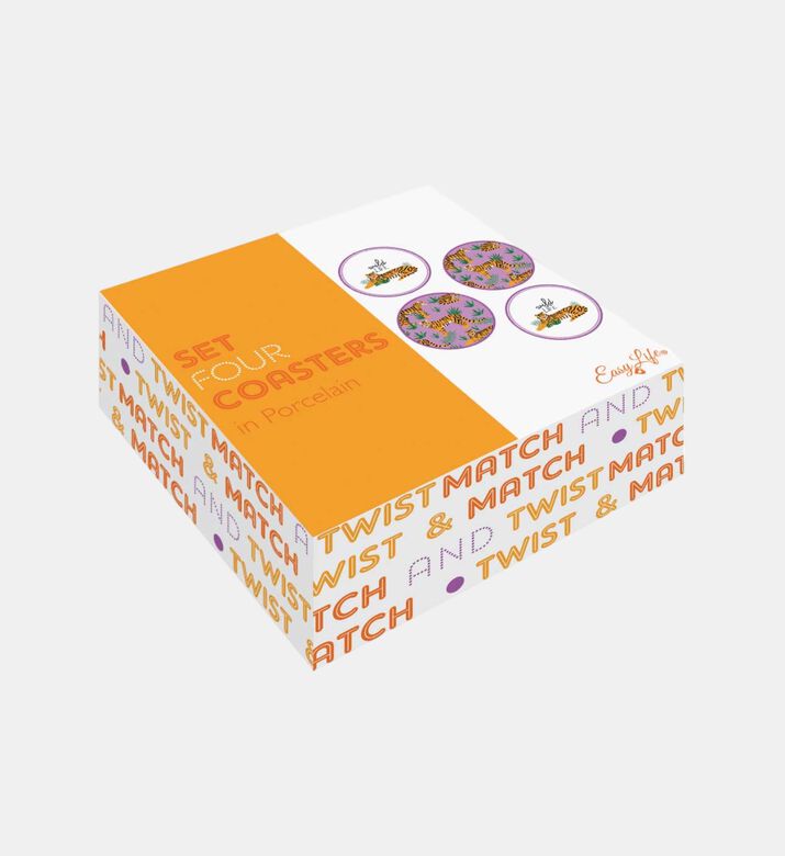 All-over Print 4-piece Coaster Set