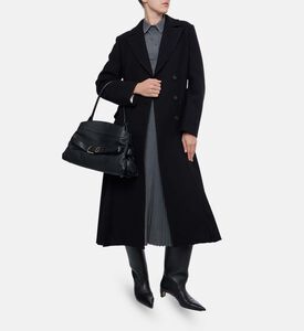 Beatrice B Double-breasted Closure Coat, Model View