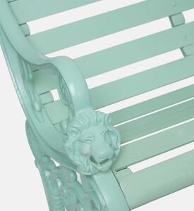 Home Deco and More Sandringham Aluminum Bench, Green, Packshot View
