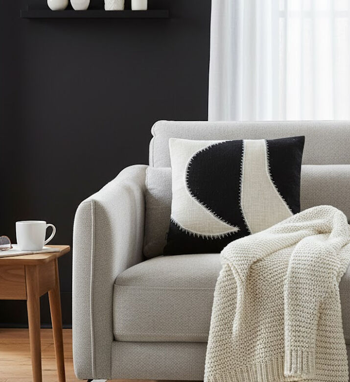 Home Deco and More Masimo Patch Embroidered Pillow, Packshot View