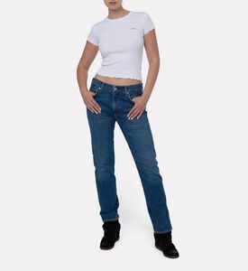 Maison Labiche Folies Rib-knit Scalloped Edges Top, Model View