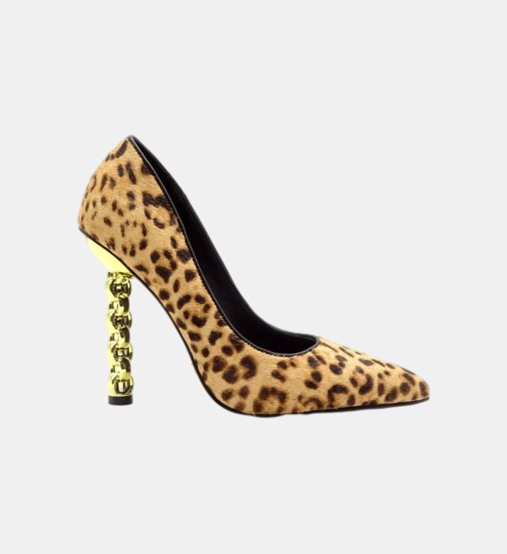 Lydia Leopard-print Leather Pumps