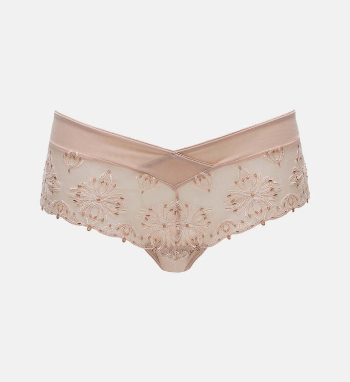 Floral Lace Embroidery Thong