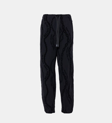Chain Couture Velvet Print Trousers