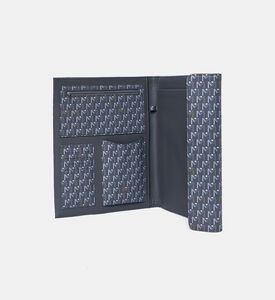 Leather Monogram-print File Bag