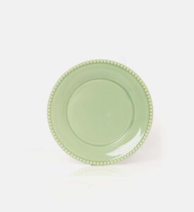 Easy Life Porcelain Painted Design Dinner Plate, Green, Packshot View