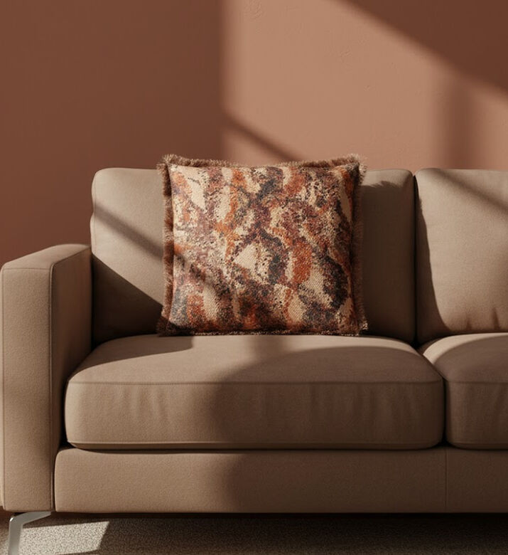 Home Deco and More Petunia Square-shape Cushion, Packshot View Home Deco and More Petunia Square-shape Cushion, Packshot View