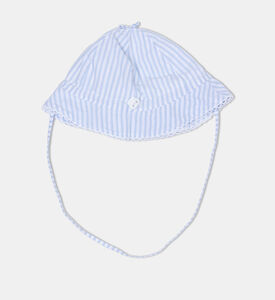 قبعة أطفال بطبعة مخطط بالكامل