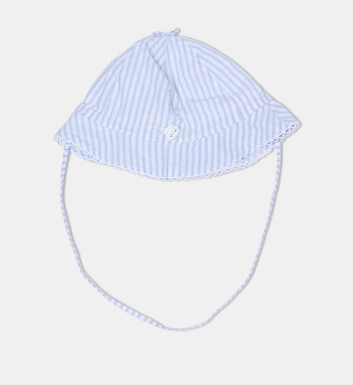 All-over Striped-print Baby Hat