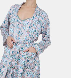 روب بوليستر مزين بأزهار