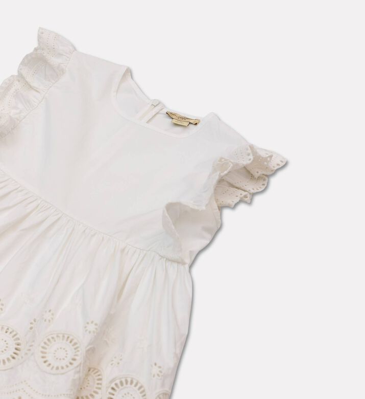 Stella McCartney Embroidered Eyelet Ruffle Top, Packshot View