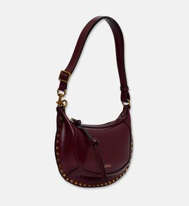 Isabel Marant Oskan Moon Leather Shoulder Bag, Burgundy, Packshot View