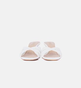 Leather Square-toe Mule Sandals