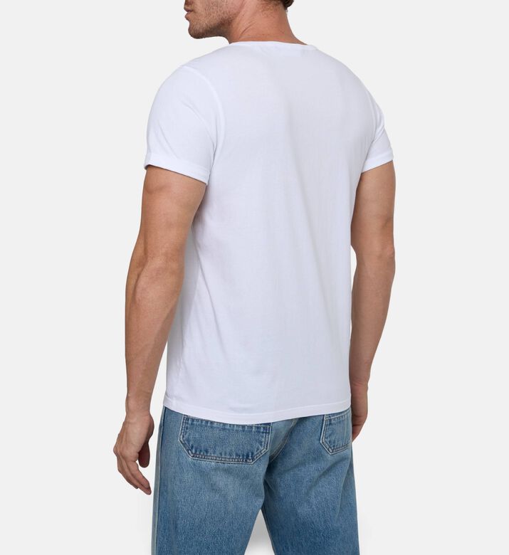 Maison Labiche Poitou Out Of Office Embroidered T-shirt, Model View